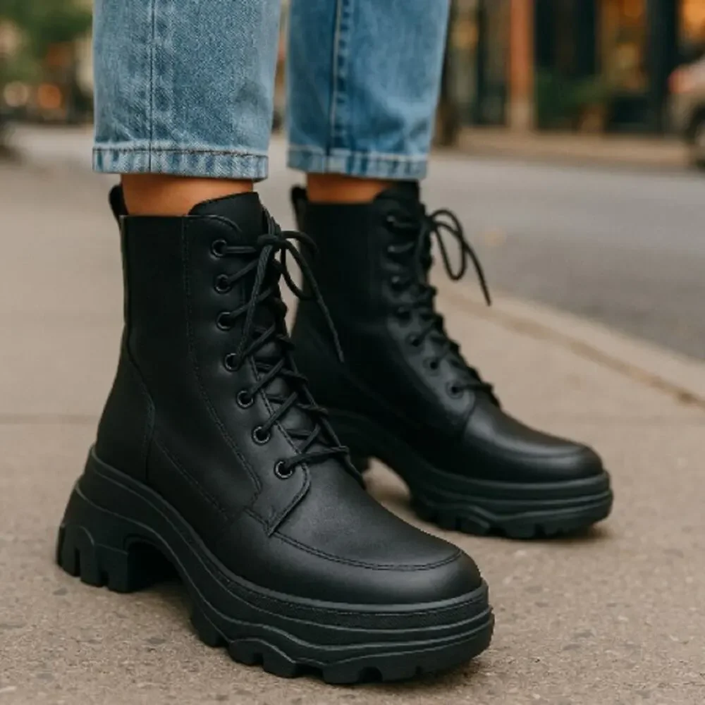 Sorel Women’s Lace-Up Boots Black Size 6.5 NIB